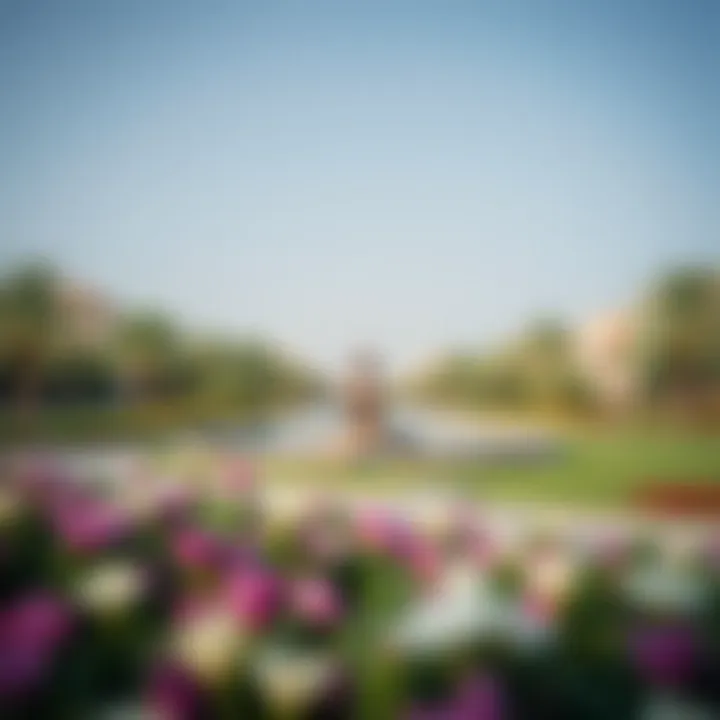 Serene Landscapes of Verona Damac Hills A beautifully landscaped park within the Verona Damac Hills community