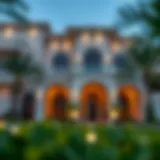 Luxurious villa exterior in Rashidiya showcasing architectural elegance