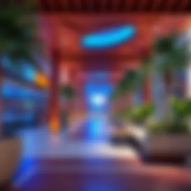 Vibrant community spaces in Falcon City of Wonders promoting urban lifestyle