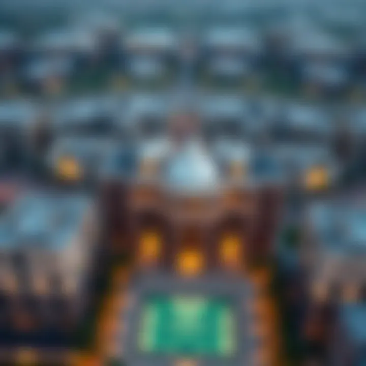 Aerial view of Garhoud Views showcasing architectural design