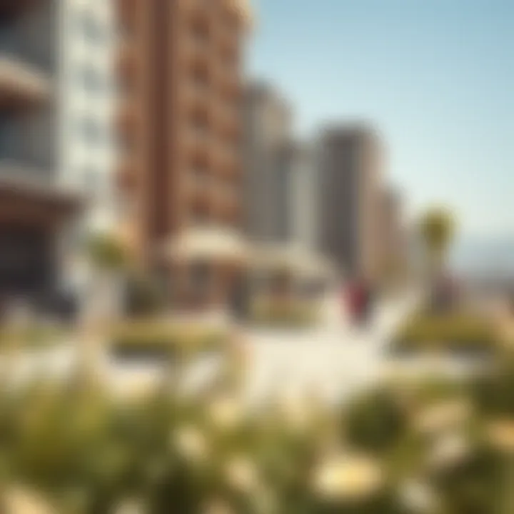 Community gathering space adjacent to Garhoud Views