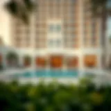 Luxurious exterior view of Golden Sands Hotel Apartments