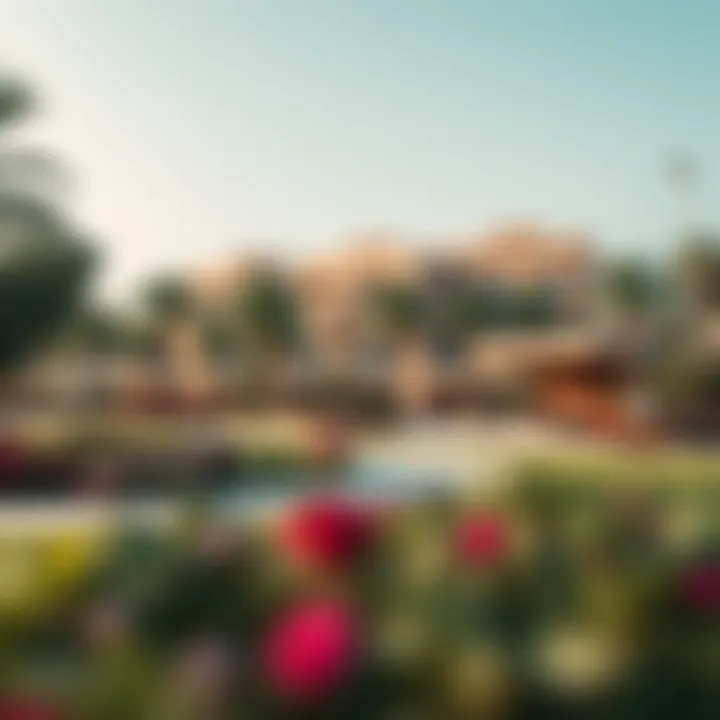 Community park within Hadiqat Al Shahama Al Jadida promoting outdoor activities