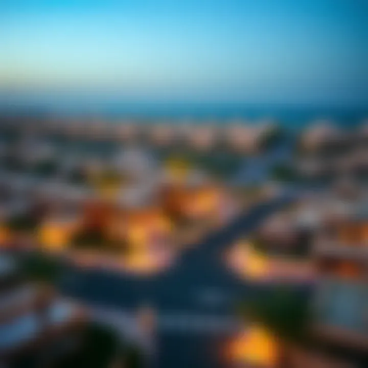 Aerial view of Hadiqat Al Shahama Al Jadida showcasing residential developments