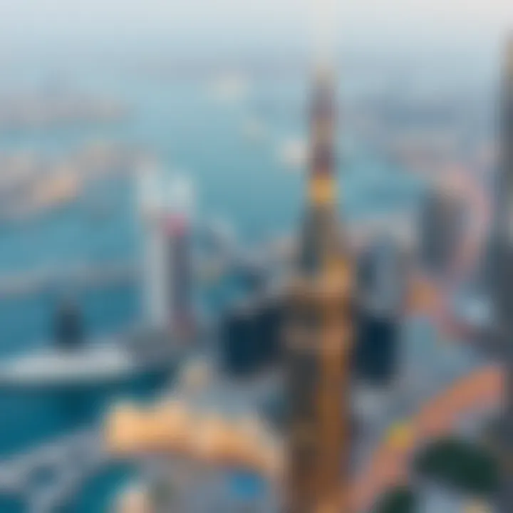 Panoramic skyline view from Harbour Gate Tower 2