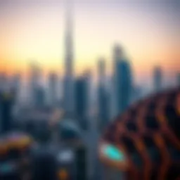 Dubai skyline showcasing luxury properties