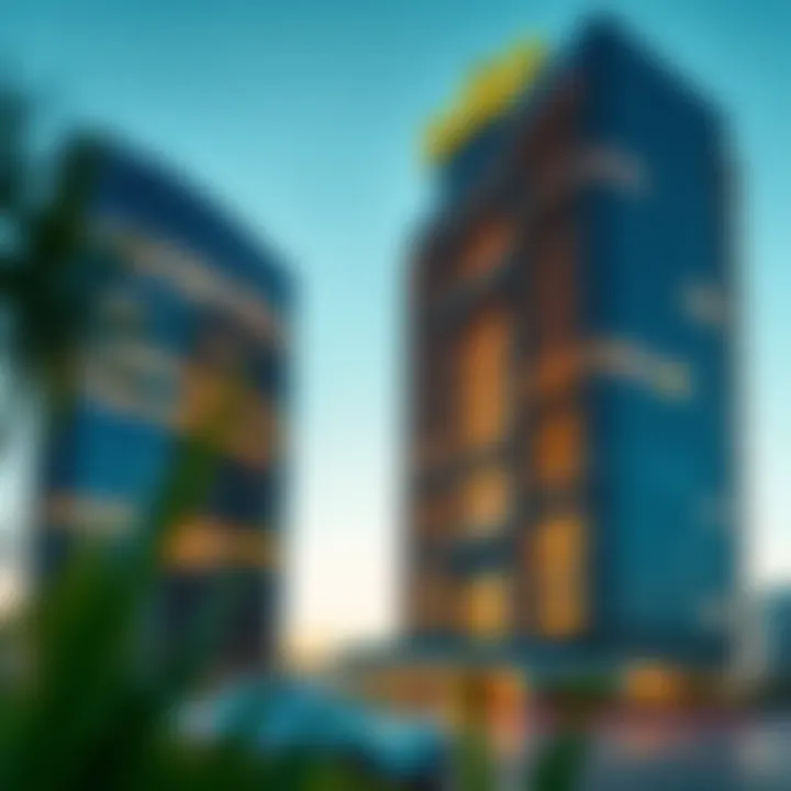 Architectural view of Indigo Icon Tower showcasing its unique design