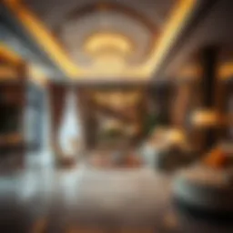 Luxurious interior design showcasing Dubai's opulence