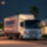 A modern truck ready for relocation services in Dubai