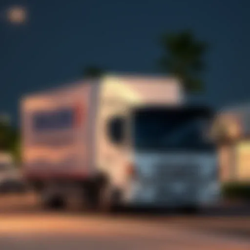 A modern truck ready for relocation services in Dubai