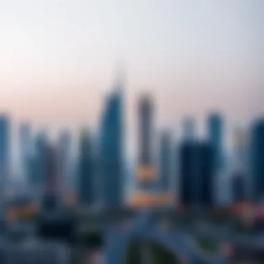 Dubai Skyline: A Hub of Luxury Real Estate A panoramic view of Dubai's iconic skyline showcasing luxury real estate