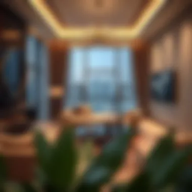 Elegant Interiors of a Dubai Apartment Cozy living room in a Dubai apartment highlighting rental interiors
