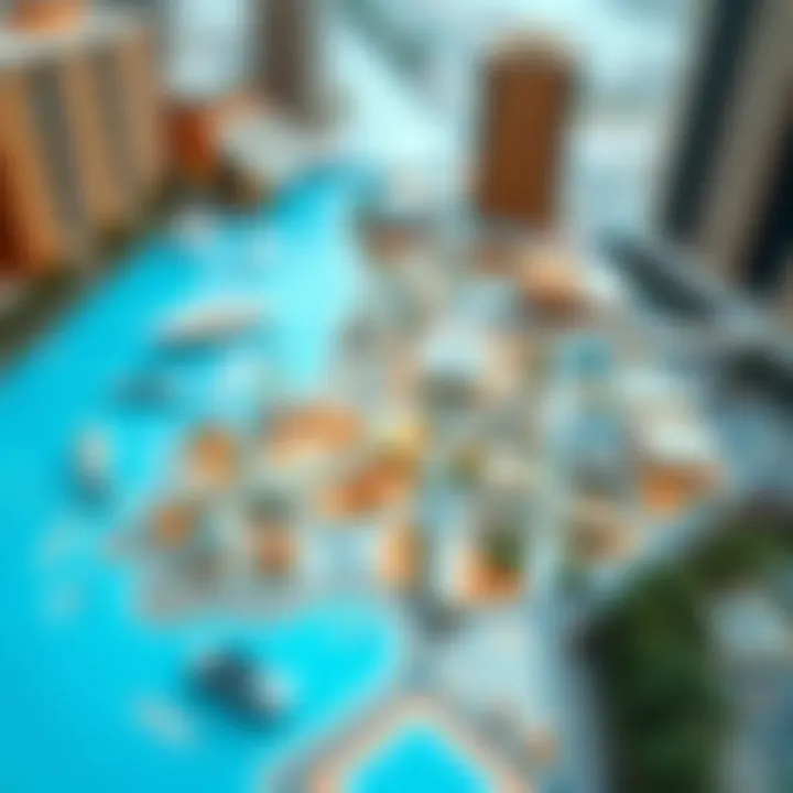 Map of Dubai neighborhoods indicating rental hotspots
