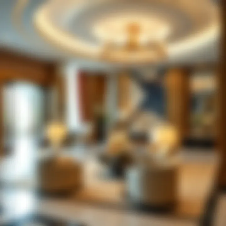 Interior design highlighting the luxury and elegance of the Oberoi Centre