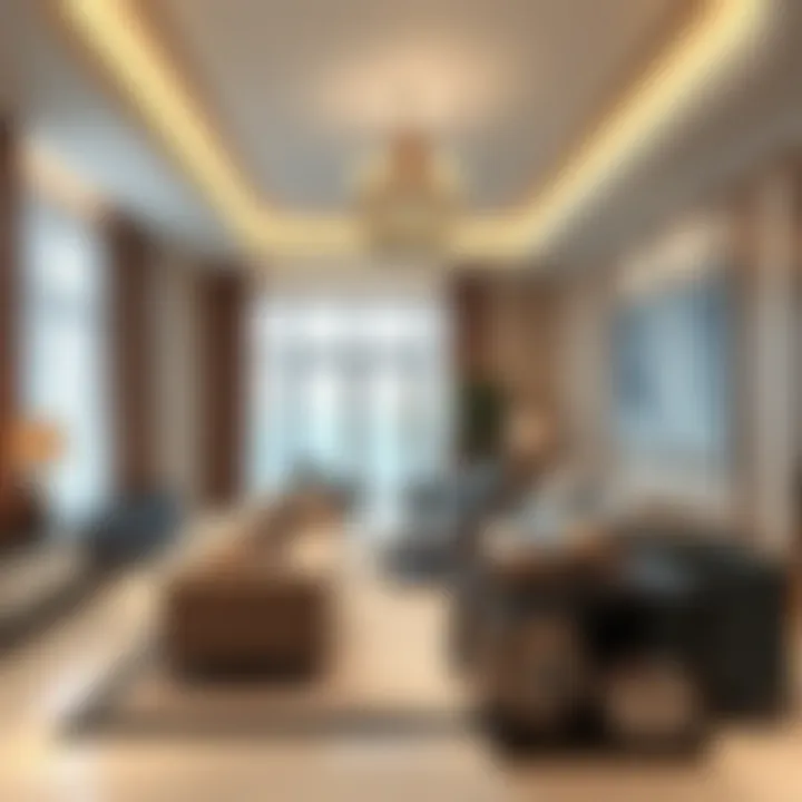 Elegant interior space highlighting upscale finishes and design