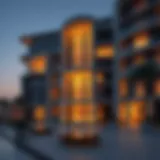 Luxury exterior view of Serenia the Palm showcasing modern architecture