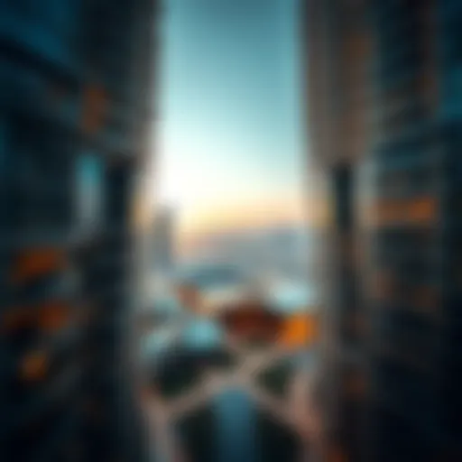 Aerial view of Sky View development in Dubai showcasing innovative architecture