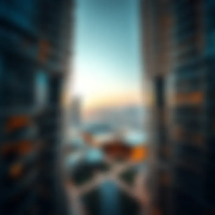 Aerial view of Sky View development in Dubai showcasing innovative architecture