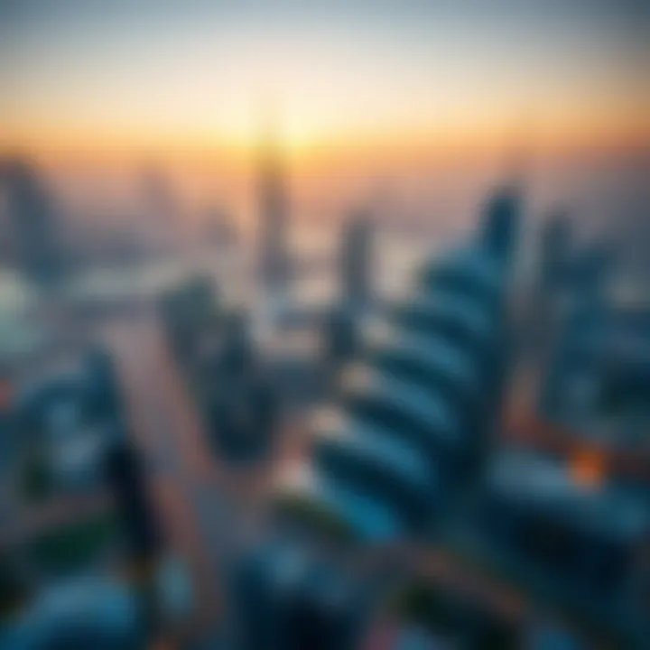 Panoramic view from Sky View property illustrating Dubai's skyline