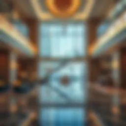 Interior view showcasing the luxurious lobby of Sofitel Palm Dubai.