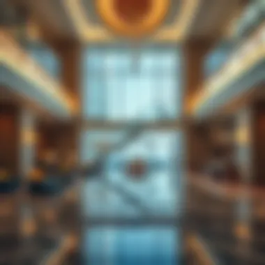 Luxurious Lobby of Sofitel Palm Dubai Interior view showcasing the luxurious lobby of Sofitel Palm Dubai.