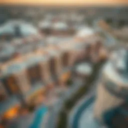 Aerial view of SPS City Walk showcasing modern architecture