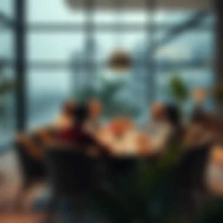 Collaborative meeting between designers and clients