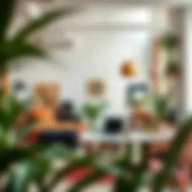 Creative Workspace Design Vibrant workspace designed for creativity