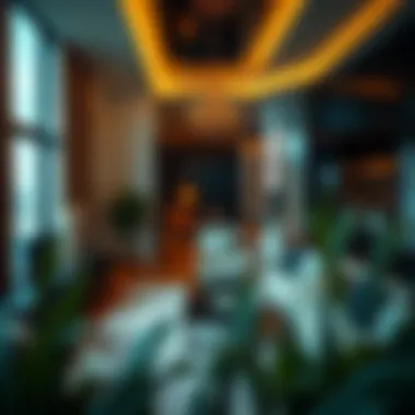 Interior layout of a luxurious apartment in Thumam Building