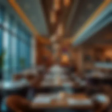 Artistic Ambiance Contemporary restaurant interior with artistic flair