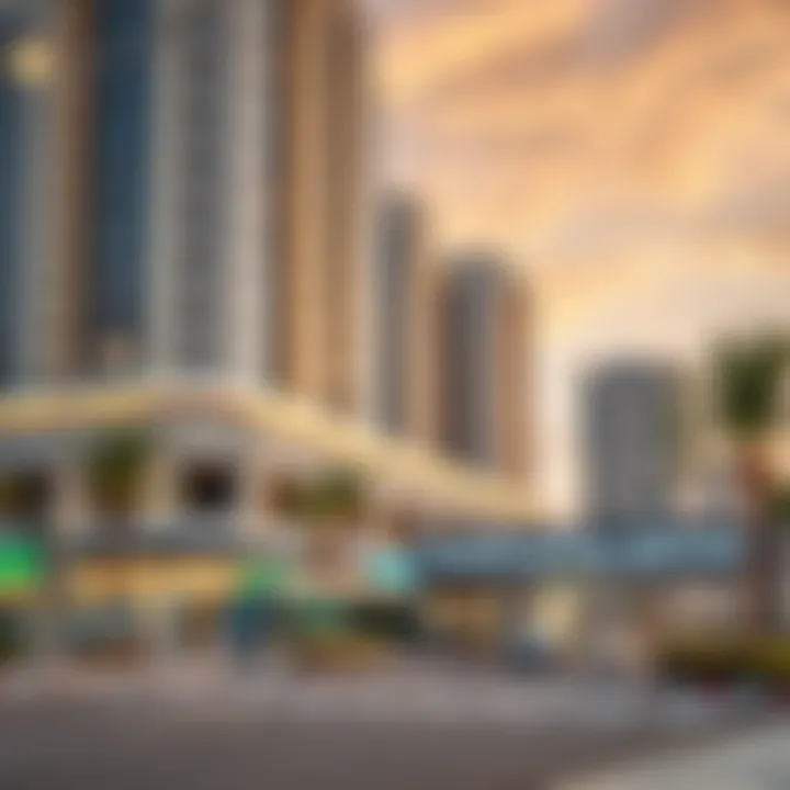 Real estate development near UAE Exchange Metro Station
