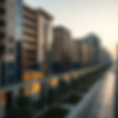 A modern residential complex representing the real estate opportunities in the area