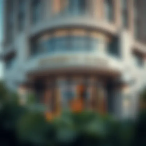 Exterior view of Sotheby's Dubai auction house showcasing luxury architecture