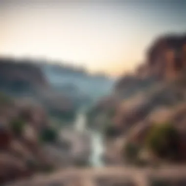 Breathtaking view of Wadi Al Shawka's natural landscape