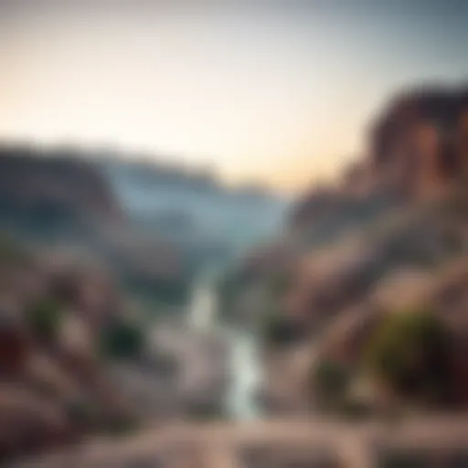 Breathtaking view of Wadi Al Shawka's natural landscape