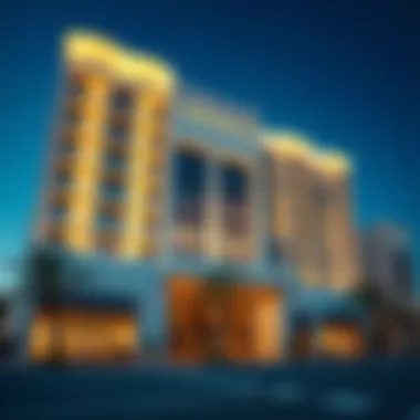 Stunning architectural facade of Wasl One Residences